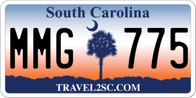 SC license plate MMG775