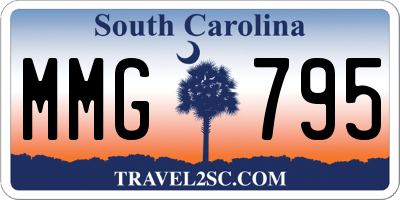 SC license plate MMG795