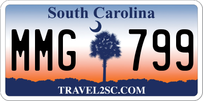 SC license plate MMG799