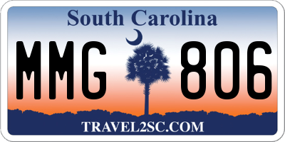 SC license plate MMG806