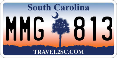 SC license plate MMG813