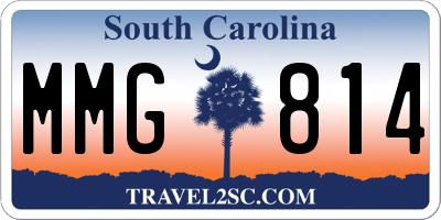 SC license plate MMG814