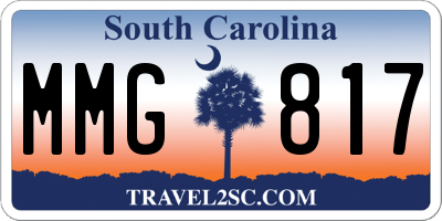 SC license plate MMG817