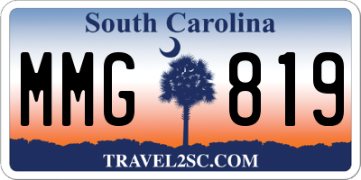SC license plate MMG819