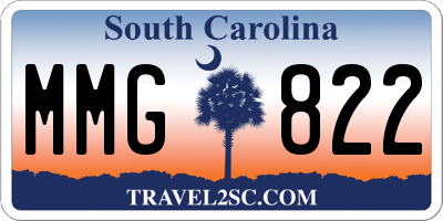 SC license plate MMG822