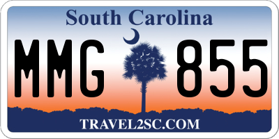 SC license plate MMG855