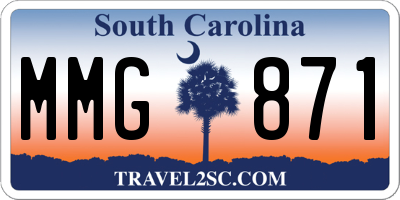 SC license plate MMG871
