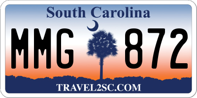 SC license plate MMG872