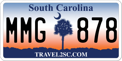 SC license plate MMG878
