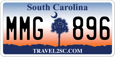 SC license plate MMG896