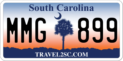 SC license plate MMG899