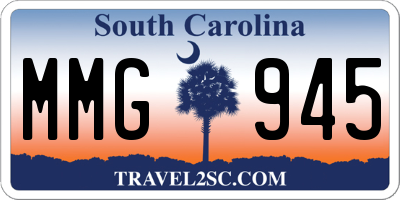SC license plate MMG945