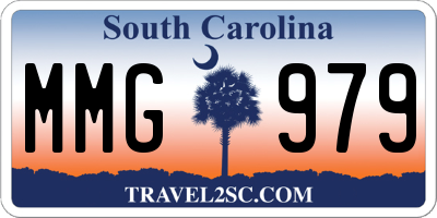 SC license plate MMG979