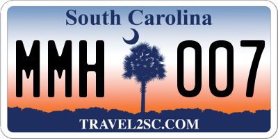 SC license plate MMH007