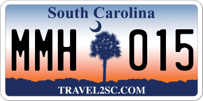 SC license plate MMH015