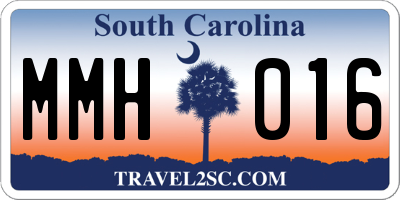 SC license plate MMH016