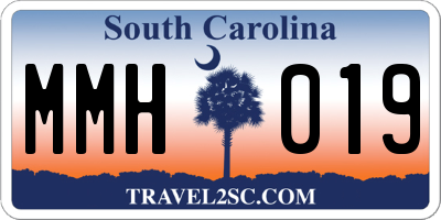 SC license plate MMH019