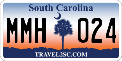SC license plate MMH024