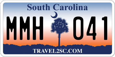 SC license plate MMH041