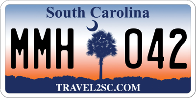 SC license plate MMH042