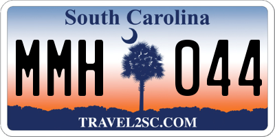 SC license plate MMH044