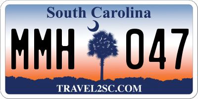SC license plate MMH047