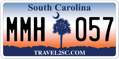 SC license plate MMH057
