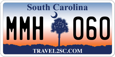 SC license plate MMH060