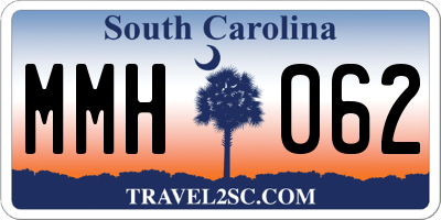 SC license plate MMH062