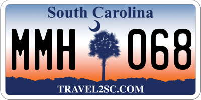 SC license plate MMH068