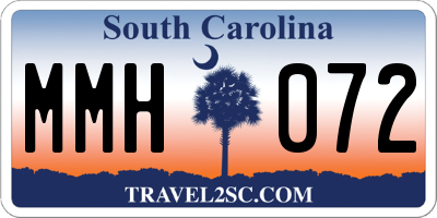 SC license plate MMH072