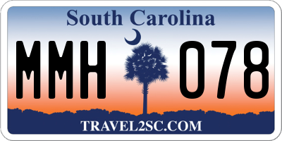 SC license plate MMH078
