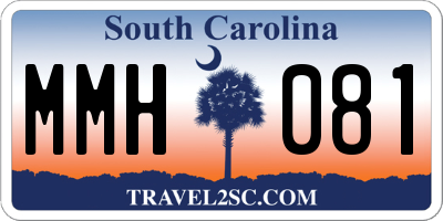 SC license plate MMH081