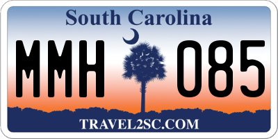 SC license plate MMH085