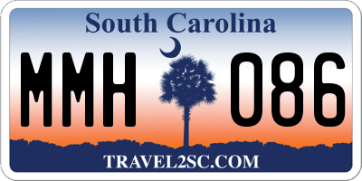 SC license plate MMH086
