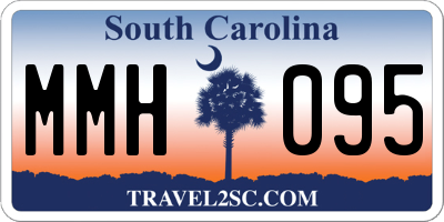 SC license plate MMH095
