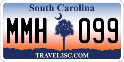 SC license plate MMH099