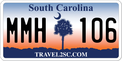 SC license plate MMH106