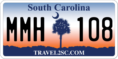 SC license plate MMH108