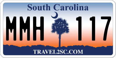 SC license plate MMH117