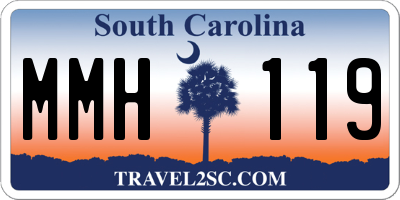 SC license plate MMH119