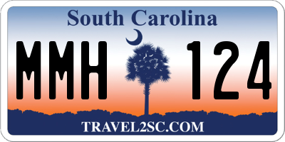 SC license plate MMH124