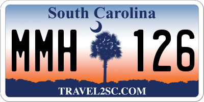 SC license plate MMH126