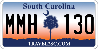 SC license plate MMH130