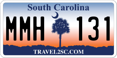 SC license plate MMH131