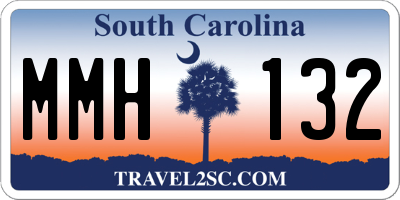 SC license plate MMH132