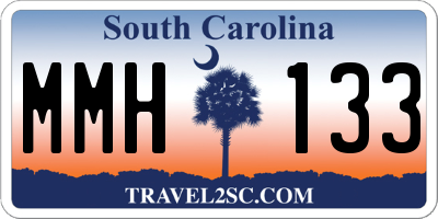 SC license plate MMH133