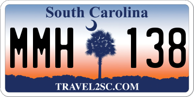 SC license plate MMH138