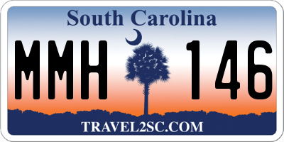 SC license plate MMH146