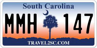 SC license plate MMH147